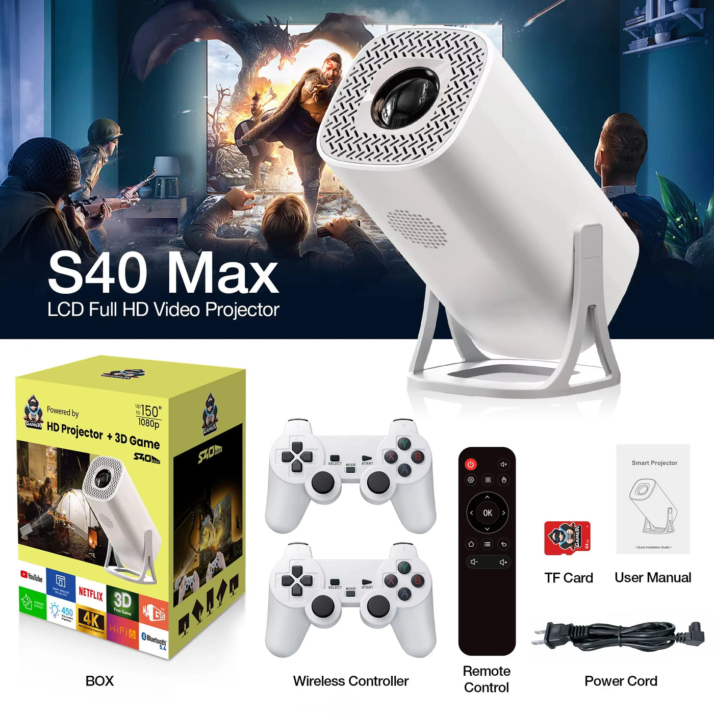 Beamcast™ Gaming Projector