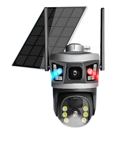 4G Dual Lens Simcard PTZ CCTV Camera